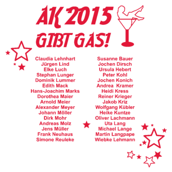 Abschlussfahrtmotiv C21 - AK 2014 gibt Gas!