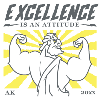 Abschlussmotiv K116 - Excellence is an Attitude
