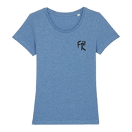 Damen T-Shirt Rundhals Bio+Fairwear (mid heather blue)