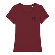 Damen T-Shirt Rundhals Bio+Fairwear (burgundy)