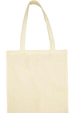 10 x Premium Baumwolltaschen 38x42 cm Taschen lange Griffe Henkel Natur Oeko-Tex 