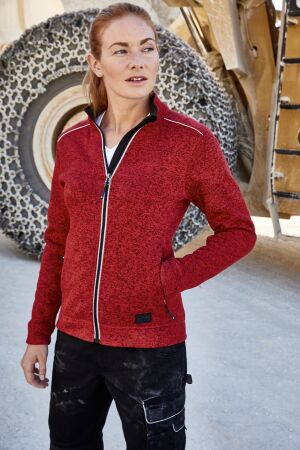 Ladies' Knitted Workwear Fleece Jacket - SOLID -