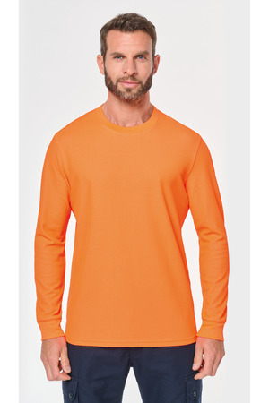 Umweltfreundliches Unisex-T-Shirt mit langen Armen aus Baumwolle/Polyester