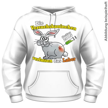 Abschlussmotiv B186 - Die Versuchskaninchen verlassen das Labor