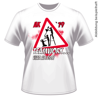 Abschlussmotiv E123 - Teamwork...war alles!