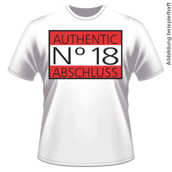 Abschlussmotiv F168 - Authentic N° 18 Abschluss