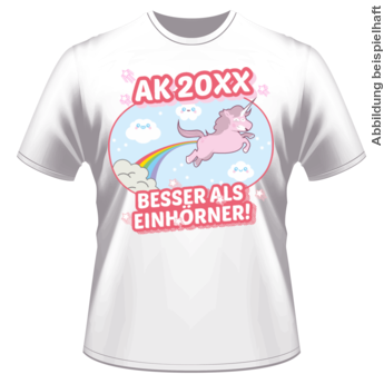 Abschlussmotiv J69 - AK 20XX Besser als Einhörner!