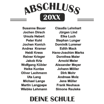 Abschlussmotiv N62 - Abschluss Tigers Back