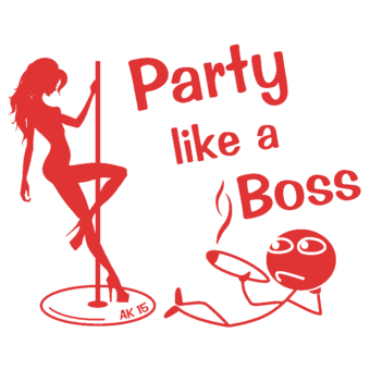 Abschlussmotiv D104 - Party like a Boss