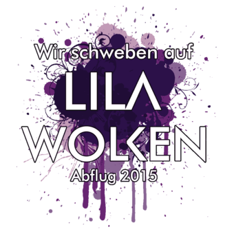 Abschlussmotiv D119 - Wir scheben auf lila Wolken Abflug 2018