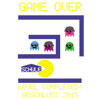 Abschlussmotiv B75 - Game over level completed!