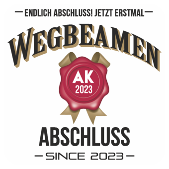 Abschlussmotiv F140 - Endlich Abschluss! Jetzt erstmal Wegbeamen