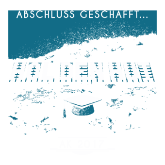 Abschlussmotiv I128 - Abschluss geschafft...Hol den Hut