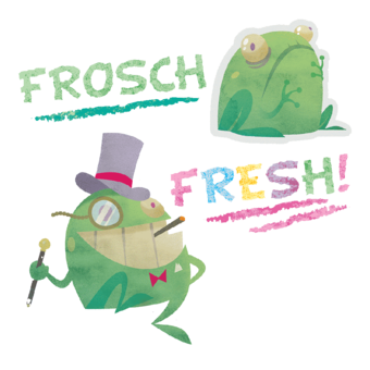 Abschlussmotiv I120 - Vorher Frosch Jetzt Fresh!