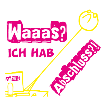 Abschlussmotiv D108 - Waaas? Ich hab Abschluss?!