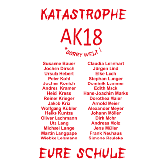 Abschlussmotiv B193 - Die Katastrophe sind wir