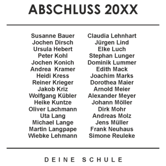 Abschlussmotiv J06 - No one cares