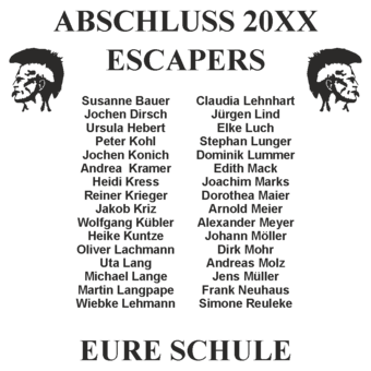 Abschlussmotiv J50 - Only Escape