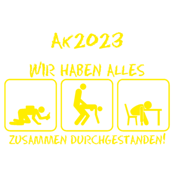 Abschlussmotiv J55 - AK 20XX Wir haben alles zusammen durchgestanden