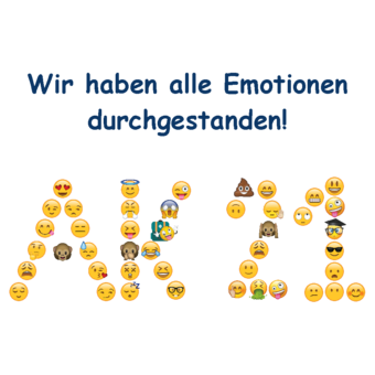 Abschlussmotiv J59 - Wir haben alle Emotionen durchgestanden