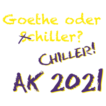 Abschlussmotiv J75 - Goethe oder Schiller? Chiller!