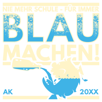 Abschlussmotiv K90 - blau machen