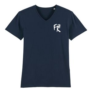 T-Shirt V-Ausschnitt Bio+Fairwear (navy)