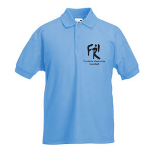 Kinder Polo-Shirt (pastellblau)