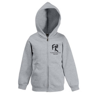 Kinder-Kapuzenjacke (graumeliert)