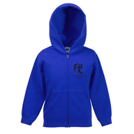 Kinder-Kapuzenjacke (royal)