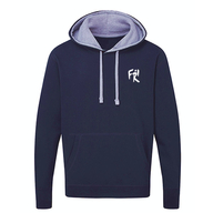 Contrast Hoodie  (navy.light oxford)