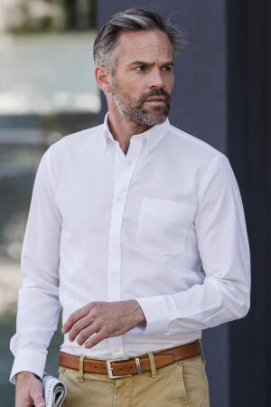 Men`s LS Tailored Button-Down Oxford Shirt