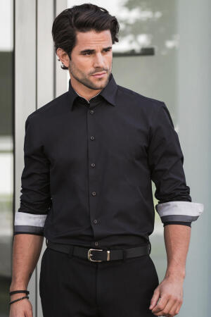 Men`s LS Tailored Contrast Ultimate Stretch Shirt