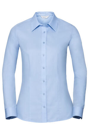 Ladies` LS Tailored Coolmax® Shirt