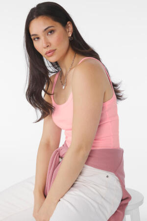 Women`s Micro Rib Spaghetti Strap Tank