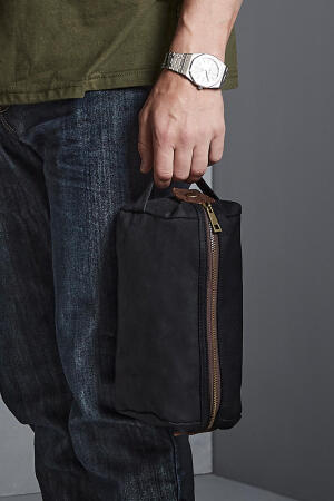 Heritage Waxed Canvas Wash Bag