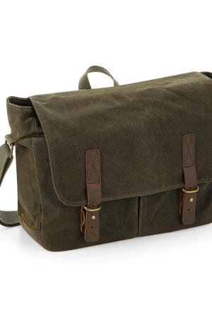 Heritage Waxed Canvas Messenger