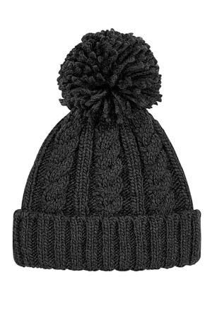 Cable Knit Melange Beanie