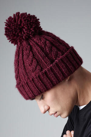 Cable Knit Melange Beanie