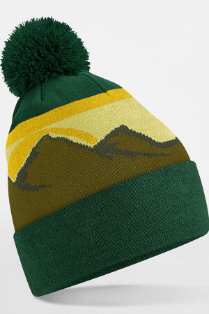 Mountain Peaks Pom Pom Beanie
