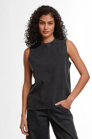 Ladies Vintage Washed Sleeveless Tee