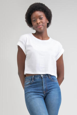 Ladies` Organic Crop T