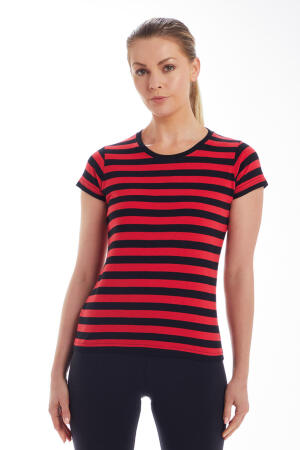 Ladies` Stripy T