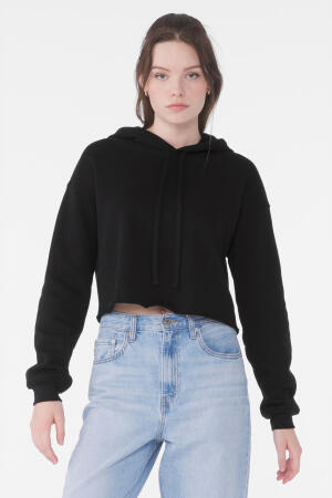 Women`s Cropped Fleece Hoodie