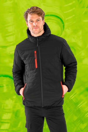 Black Compass Padded Winter Jacket