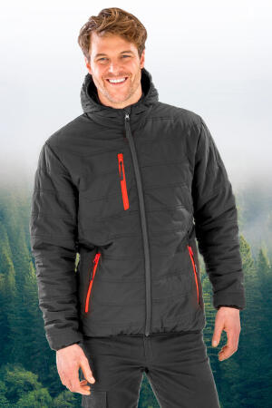 Black Compass Padded Winter Jacket