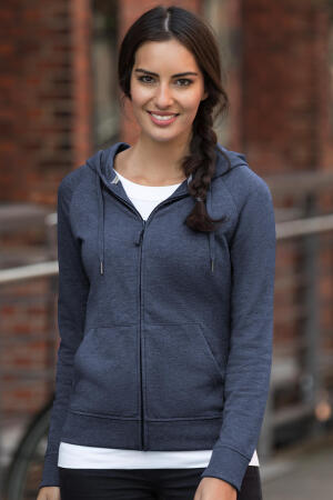 Ladies` HD Zipped Hood Sweat