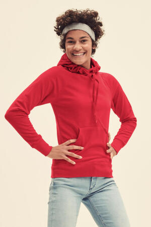 Lady-Fit Lightweight Hooded Sweat