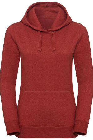 Ladies` Authentic Melange Hooded Sweat