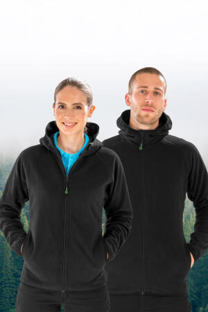 Hooded Recycled Microfleece Jacket